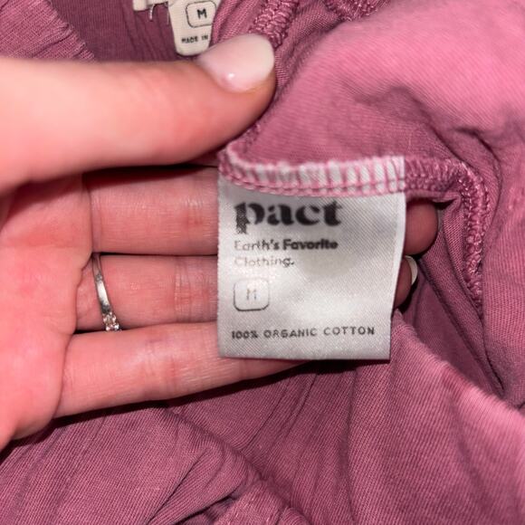 Pact Organic Cotton Wide-Leg Pants – Plum Purple – Size Medium - Picture 13 of 14